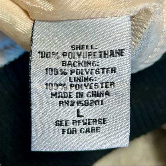 April Kiss Cream Varsity Jacket W/ Black Letter Patch NWT - Picture 5 of 5